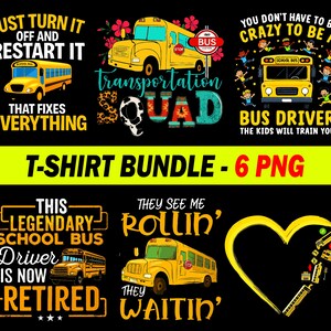 School Bus PNG Clipart: Back To School Sublimation Design (Digital Download, 14x14 inches)
