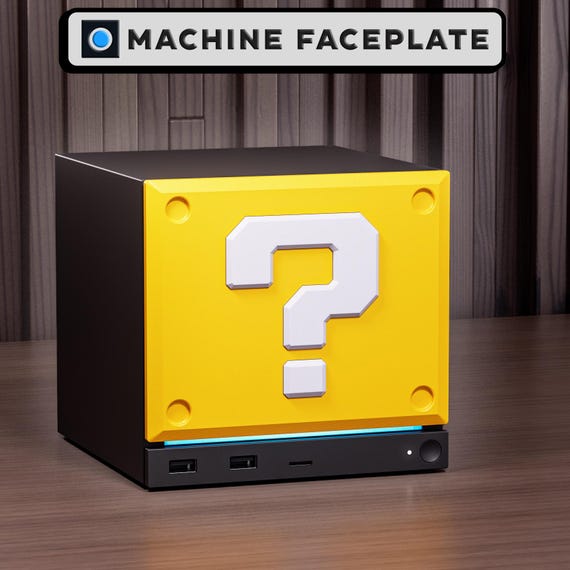 Steam Machine Faceplate | Mystery Block Inspired for Valve Console