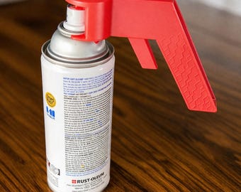 Ergonomic Spray Paint Trigger Handle | Universal Aerosol Can Attachment, Comfort Grip Tool