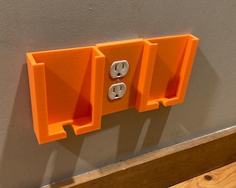 SteckdoseDock ™ No Bohr - Wandsteckdose Telefonhalter Regal - Saubere Telefon-Ladeeinrichtung