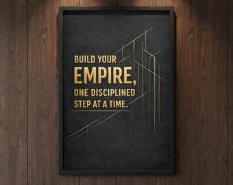 Entrepreneurial and inspirational Premium Matte Paper Wooden Framed Poster 30x40 cm / 12x16″