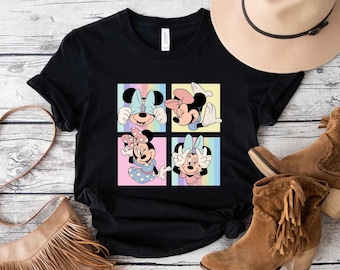 Retro Minnie Mouse Shirt,Minnie Mouse Collage Shirt,Minnie Besteis T-Shirt,Woman Disney Tee,Disney Girls Trip T-shirt,Disneyworld Sweatshirt