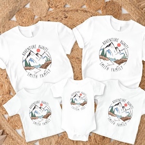 Custom Adventure Awaits Shirts, Custom Vacation Mountain Memories Shirts,Family Trip Tees,Hiking Shirt,Nature Shirt,Camping Shirt