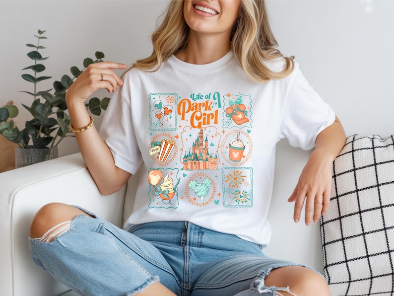Life Of A Park Girl Disney Castle T-shirt, Girls Disney Trip Shirt, Park Princess Tee, Showgirl Tshirt, Disney World Happiest Place Shirt image 1