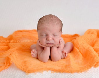 Orange Cheesecloth Baby Wrap Cheese Cloth Newborn Photography