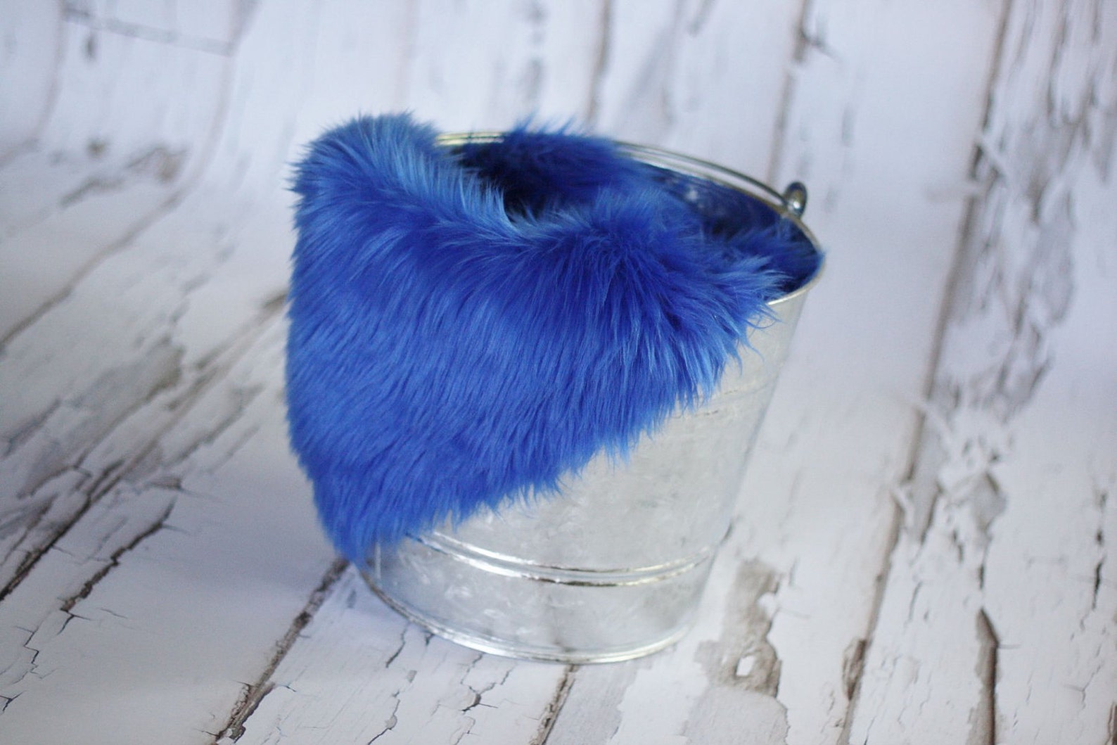 Cobalt Blue Mongolian Faux Fur Rug Nest Photography Photo Prop Etsy