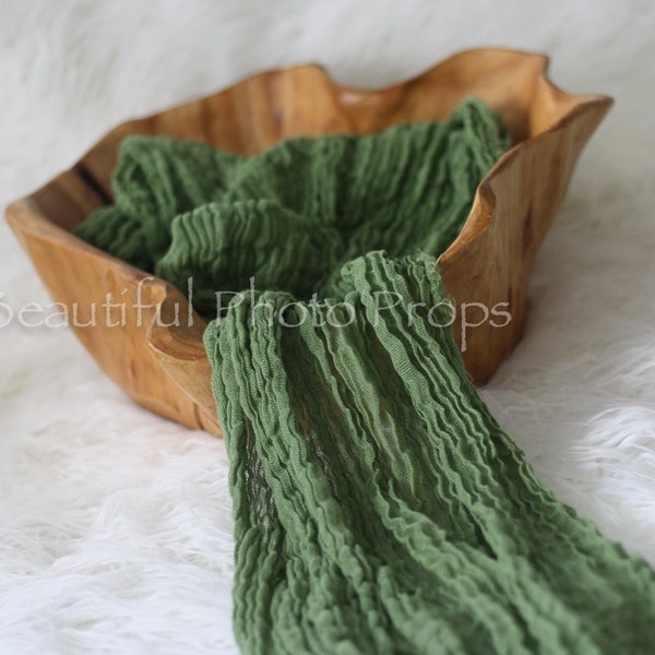 Green Cheesecloth Baby Wrap Cheese Cloth Newborn Photography