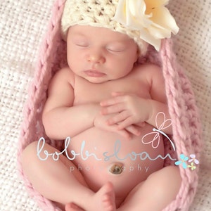 Neugeborenen Fotografie Requisiten, Baby Ei Nest, Swaddle Wrap, Häkelmütze, Mädchen Foto Requisite Set