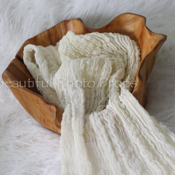 Cream Cheesecloth Baby Wrap Cheese Cloth Newborn Photography