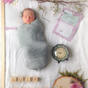 Hellgraues Käsetuch Baby Wrap Käsetuch Neugeborenen Fotografie Swaddle