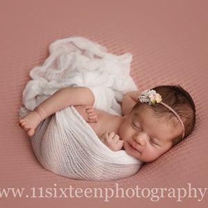 Strahlende weiße Käsetuch Baby Wrap Käsetuch Neugeborenen Fotografie