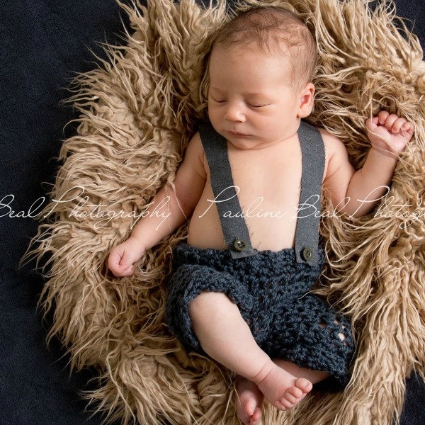 Taupe Faux Flokati Fur, Fur Blanket, Photography Prop, Faux Fur Rug, Newborn Fur, Newborn Baby Photography