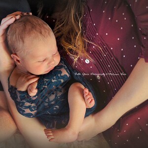 Teal DK Stretch Spitzen Wrap Neugeborene Fotografie Requisite Baby Swaddle