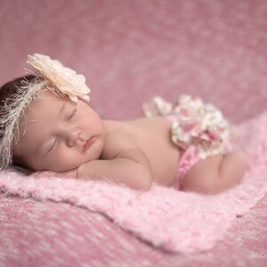 Newborn Baby Blanket in Pink Powder Puff