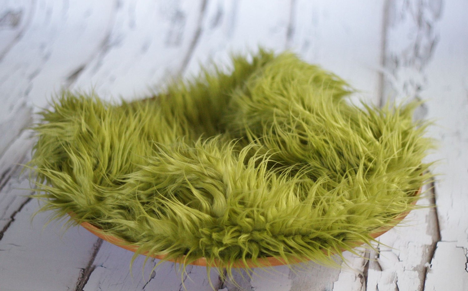 Olive Green Mongolian Faux Fur Rug Nest Photography Photo Prop Etsy