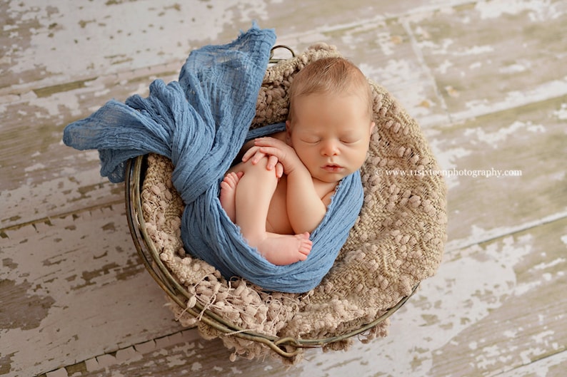 Denim Blue Cheesecloth Baby Wrap Cheese Cloth Newborn Etsy