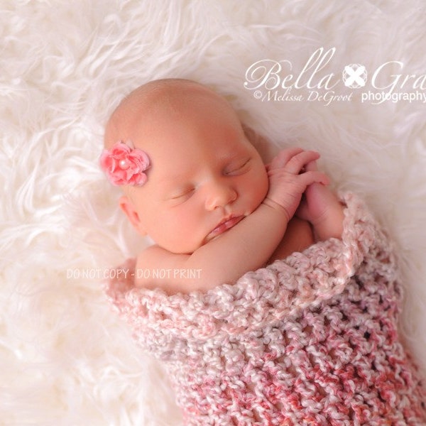 Pink Parfait Newborn Cocoon Photo Prop