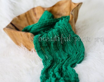 Emerald Green Cheesecloth Baby Wrap Cheese Cloth Newborn Photography