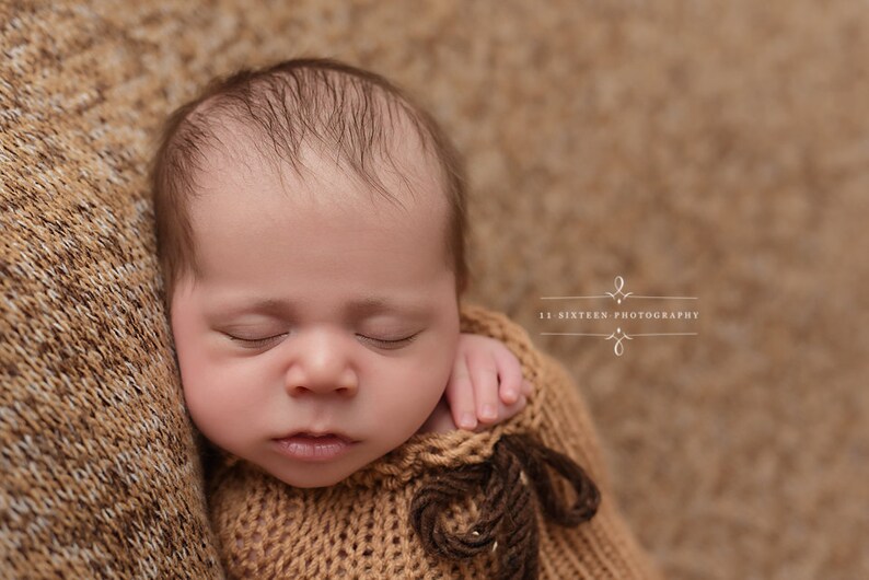 Camel Brown Swaddle Sack Newborn Baby Photography Prop Etsy