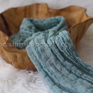 Light Blue Cheesecloth Baby Wrap Cheese Cloth Newborn Photography