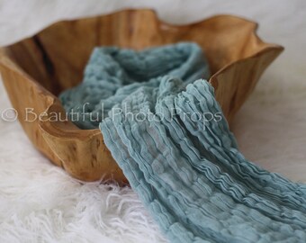 Light Blue Cheesecloth Baby Wrap Cheese Cloth Newborn Photography