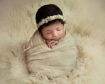 Beige Cheesecloth Baby Wrap Cheese Cloth Newborn Photography