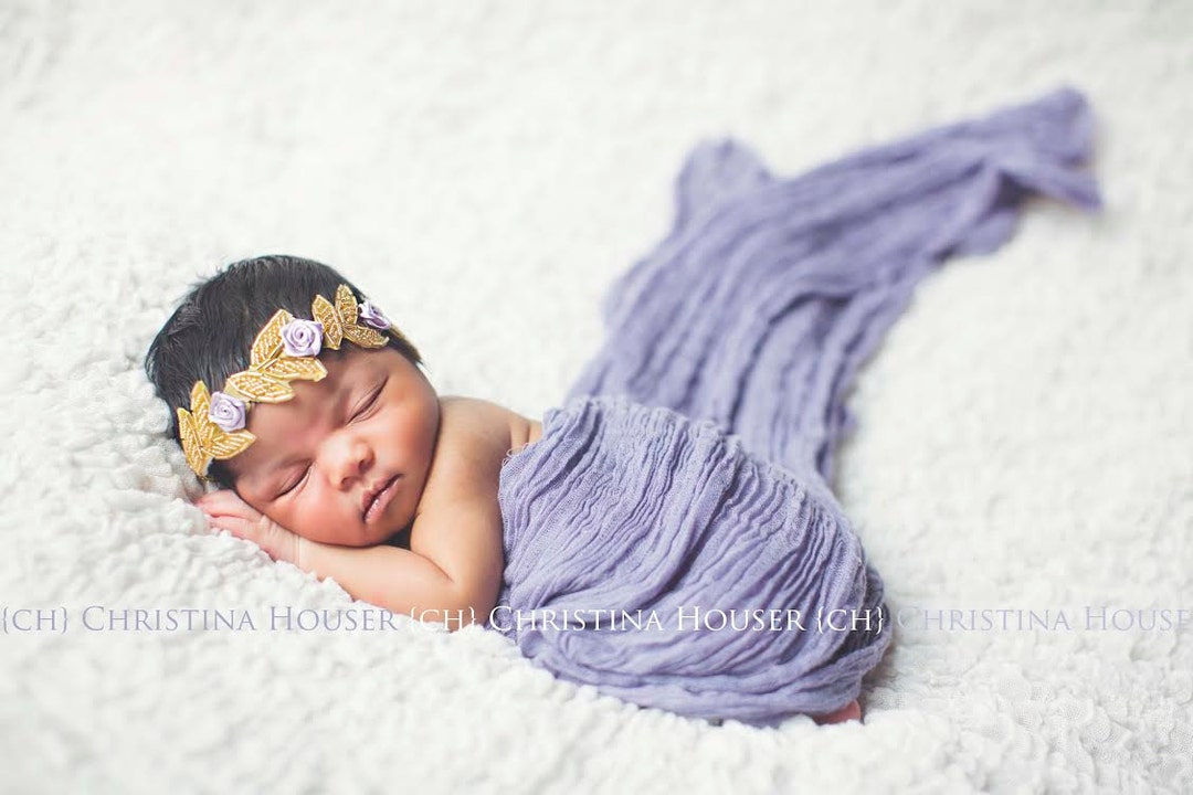 Violet Purple Cheesecloth Baby Wrap Cheese Cloth Newborn Photography