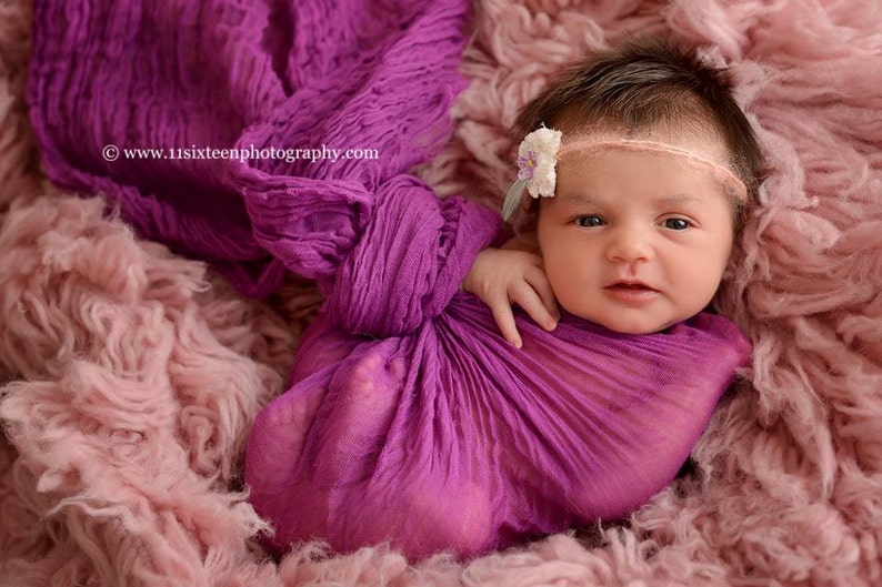 Orchid Cheesecloth Baby Wrap Cheese Cloth Newborn Photography Etsy