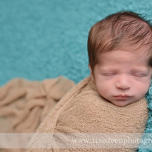 Natürlich Beige Stretch Strick Wrap Neugeborene Baby Fotografie