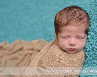 Natural Tan Stretch Knit Wrap Newborn Baby Photography