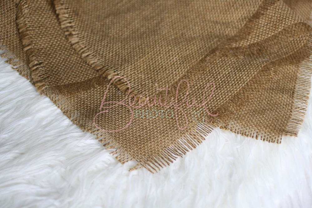 Light Brown Burlap Layer Layering Blanket Fabric Layer Natural Organic Burlap Newborn Photography Prop Neutral Burlap Fabric Baby Prop