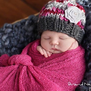 Rose Stretch Knit Wrap Newborn Baby Photography