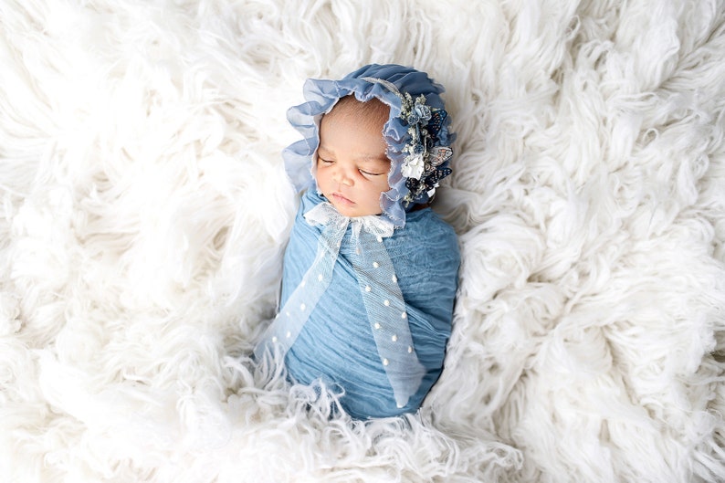 Denim Blue Cheesecloth Baby Wrap Cheese Cloth Newborn Etsy