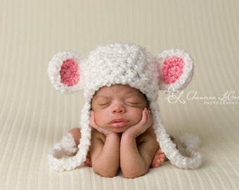 Little Lamb Newborn Hat