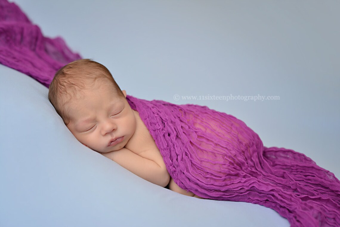 Orchid Cheesecloth Baby Wrap Cheese Cloth Newborn Photography Etsy