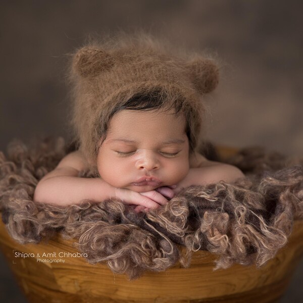 Barley Brown Newborn Fluff, Basket Filler, Cloud Fluff, Nest Stuffer, Newborn Photography Prop, Baby Photo Fluffy Layer, Basket Stuffer