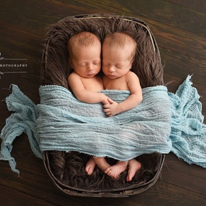 Light Blue Cheesecloth Newborn Baby Wrap Cheese Cloth