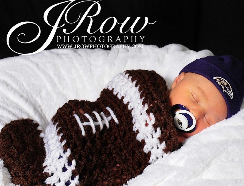 Newborn Baby NFL Football Cocoon Photo Prop Etsy