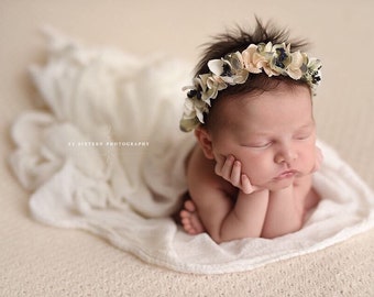 Cream Cheesecloth Baby Wrap Cheese Cloth Newborn Photography Prop