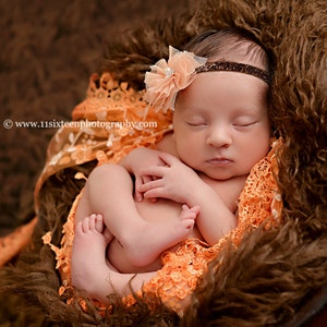 Orange Quaste Spitze Baby Wrap Neugeborenen Fotografie Requisite