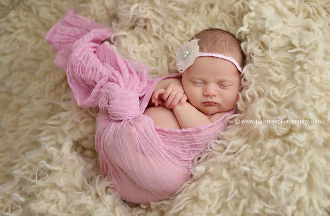 Light Pink Cheesecloth Baby Wrap Cheese Cloth Newborn Etsy