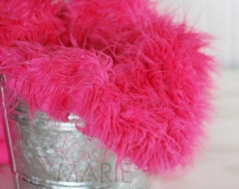 Hot Pink Mongolian Faux Fur Photography Prop Rug Newborn Baby Toddler 27x20