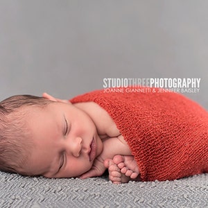 Kupfer Stretch Strick Wrap Neugeborene Baby Fotografie Requisite