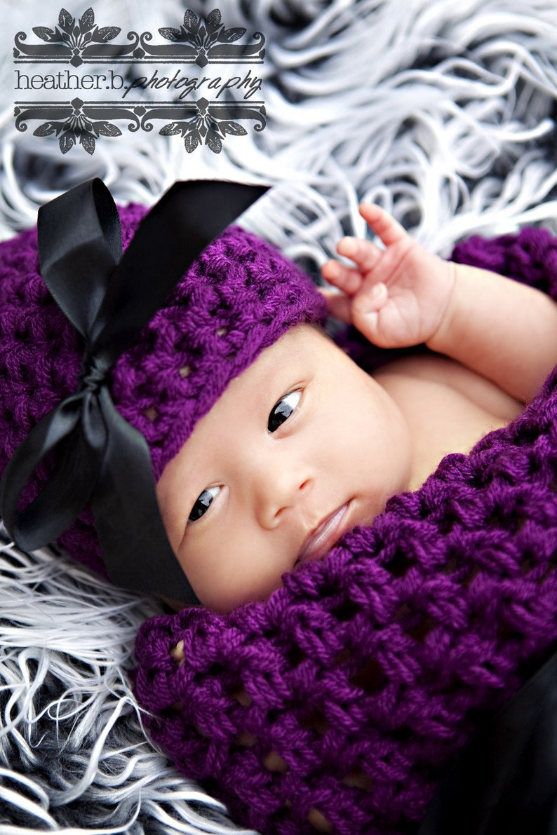 Wildberry Newborn Baby Cocoon and Hat Set Etsy