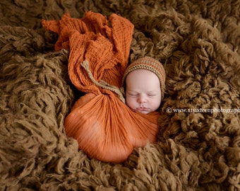 Adobe Brown Cheesecloth Baby Wrap Cheese Cloth Newborn Photography