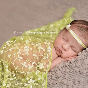 Lime Quaste Spitze Baby Wrap Neugeborenen Fotografie Requisite
