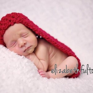 Red Baby Bowl Newborn Photography Egg Pod image 2