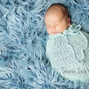 Gletscherblau Swaddle Sack Neugeborenen Baby Fotografie Foto Requisite