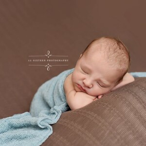Aqua blau grün Stretch Strick Wrap Neugeborene Baby Fotografie