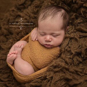 Saffron Stretch Knit Wrap Newborn Photography Prop